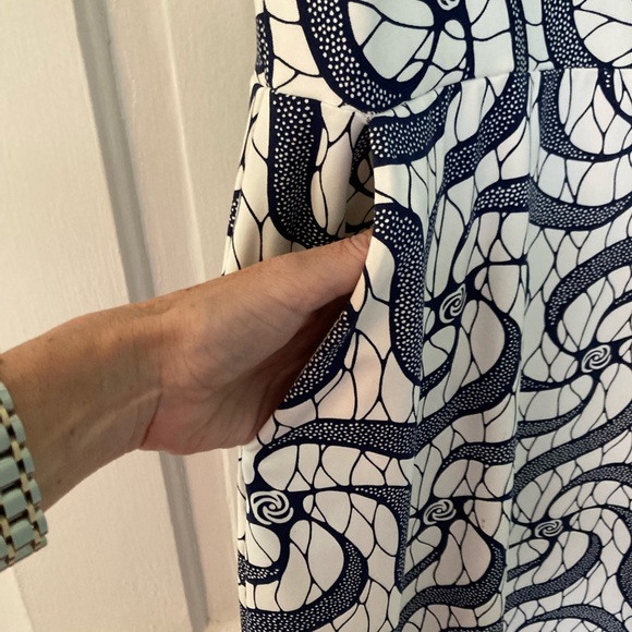 J. McLaughlin Navy and White Dress - Picture 8 of 9